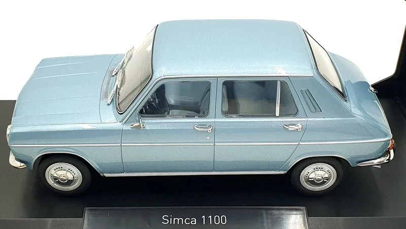 Norev 1/18 Scale Diecast 185751 - Simca 1100 GLS 1968 - Estoril Blue - Image 3 of 4