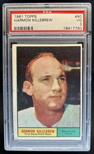 1961 Topps Harmon Killebrew #80 Twins PSA 3