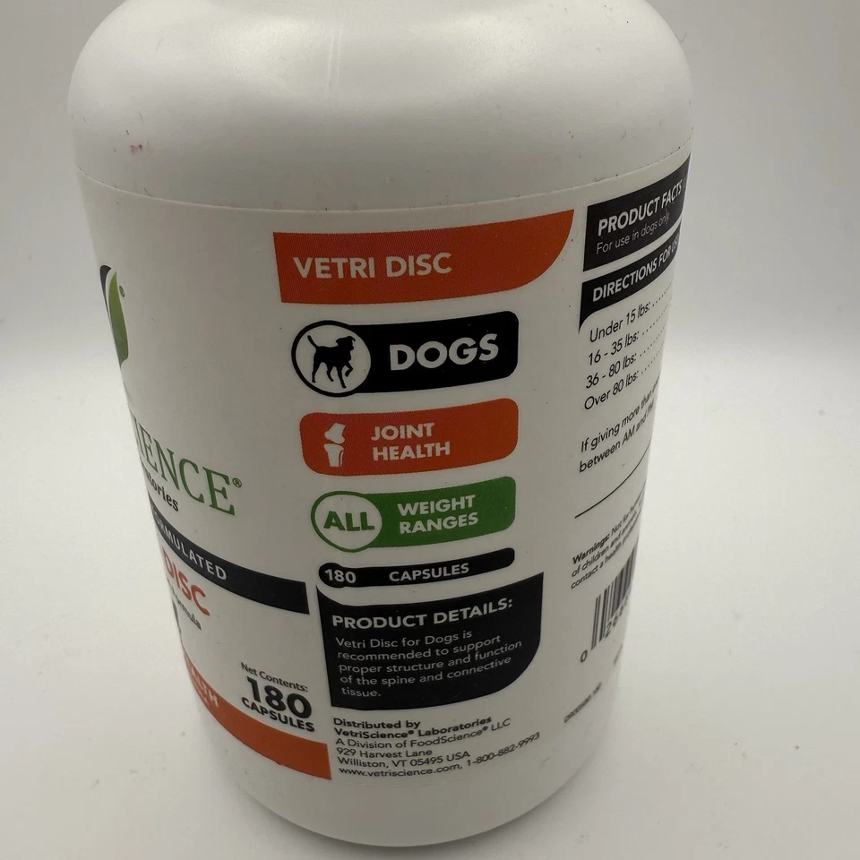 VetriScience Laboratories - Fórmula de soporte de disco, columna vertebral y espalda Vetri para perros Foto 4 de 4