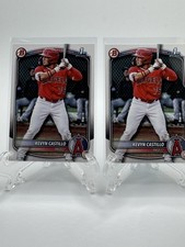 2025 Bowman 1st Prospects Kevyn Castillo Angels Baseball Card Lot Of 2 Cards