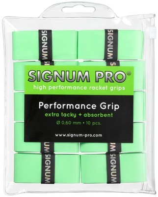 SIGNUM PRO Performance Grip OVERGRIP ( 10er Pack ) grün