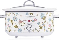 Laura Ashley 3.5L Slow Cooker with 3 Heat Settings, Ceramic Pot with Glass Lid