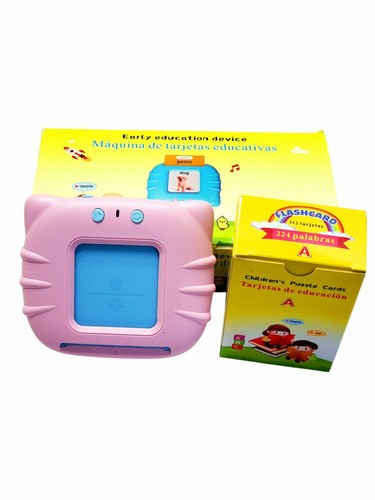 Spanish & English Talking Flash Cards for toddlers with sound, Educational Toy