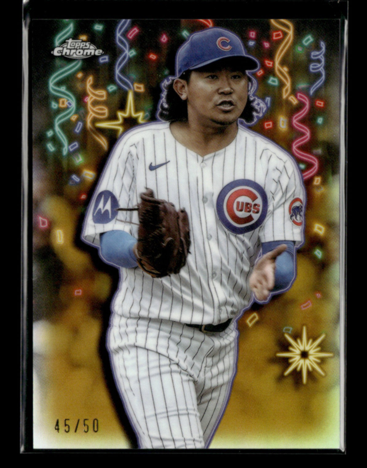 Shota Imanaga 2025 Topps Chrome Update Series Gold 45/50 Celebracion [zj81