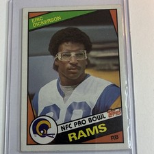 1983 Topps Eric Dickerson #280 Rookie card NFC Pro Bowl. rookie card picture