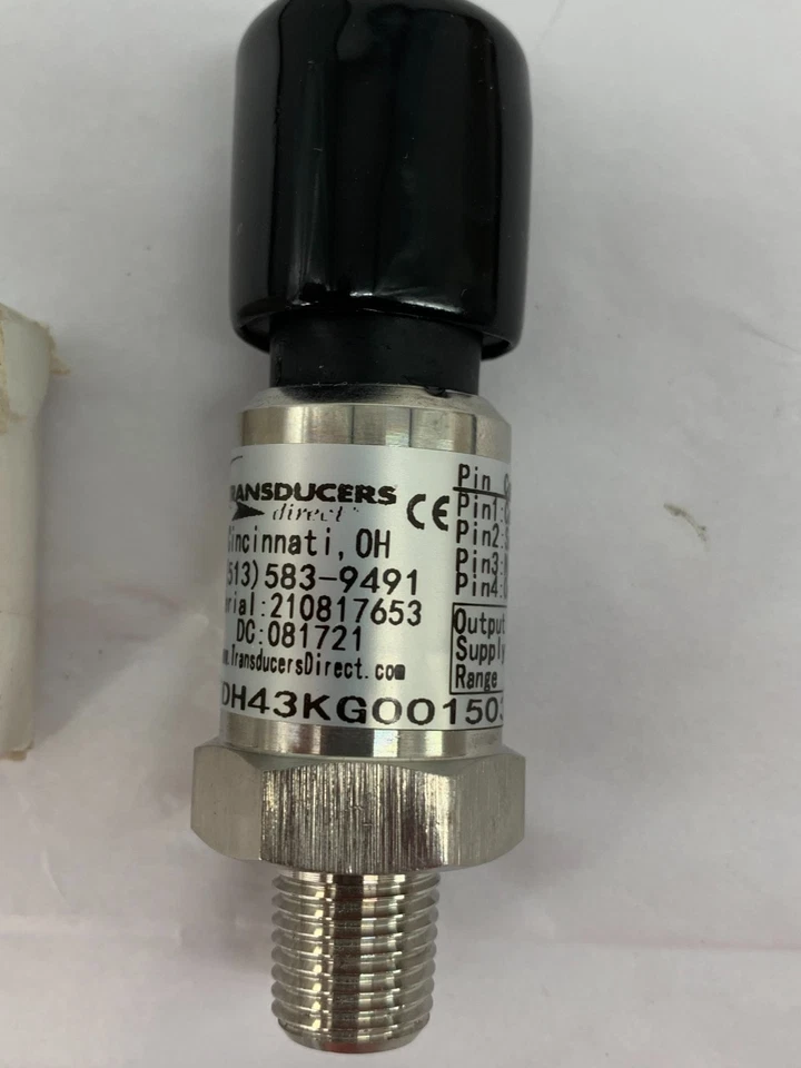 Transducers Direct TDH43KG001503X4005 Pressure Sensor 5VDC 0-15PSI  DISC S2 - Image 4 of 4