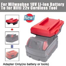 Adapter For Milwaukee 18V Li-ion Battery Convert to for Hilti 22V Power Tools