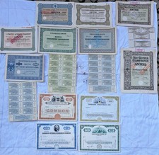 Kolekcja Zbiór 12 historycznych niemieckich/wewnętrznych. Papiery wartościowe banki i przemysł 