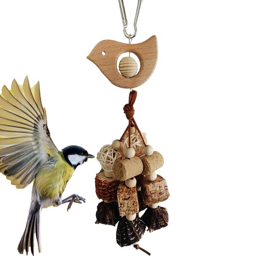 Parrot Bird Parakeet Cockatiel Wood Chew Beak Grinding Chew Bird Toys For Cage - Picture 10 of 11