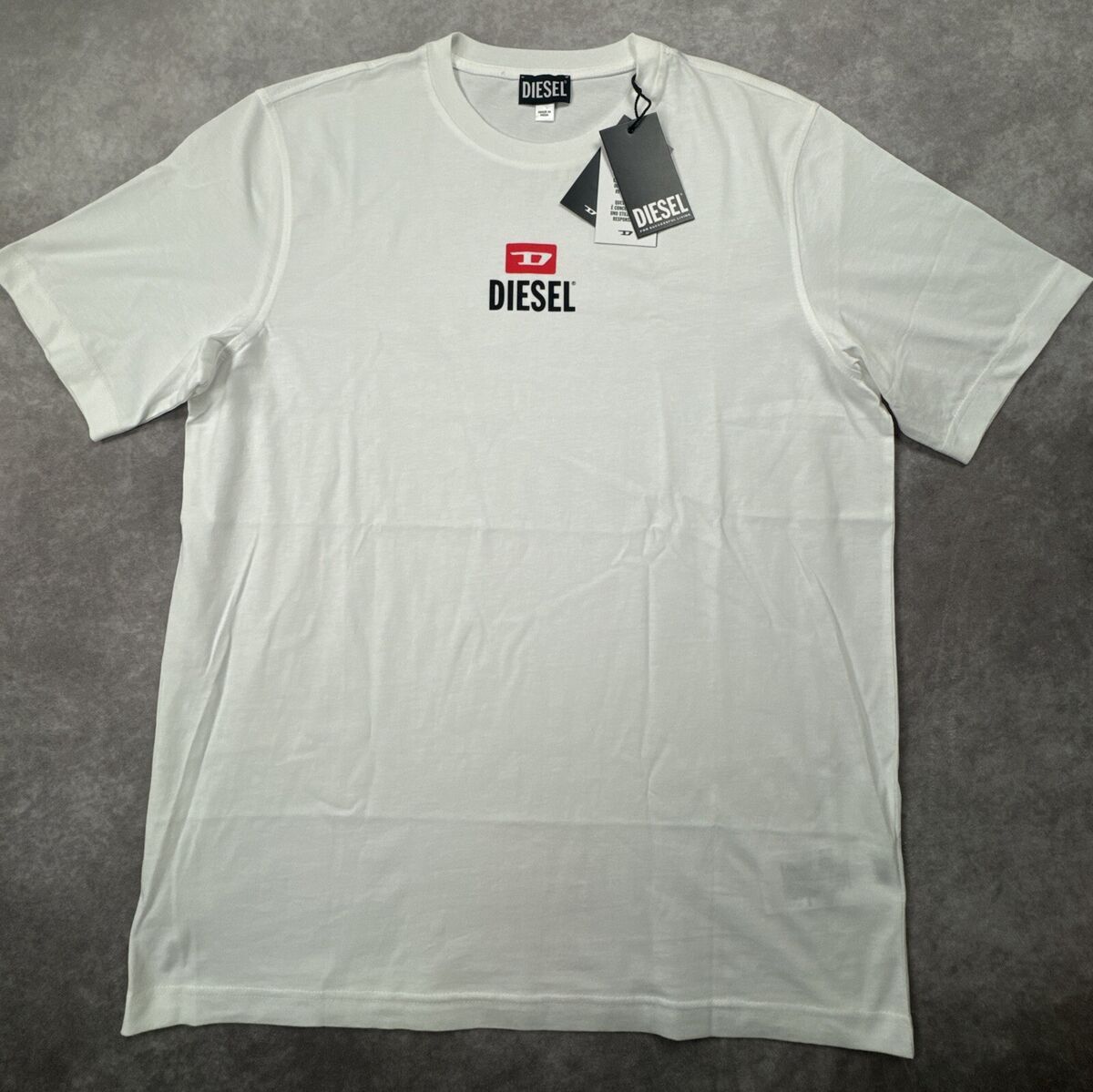 Diesel Small New D Logo T Shirt Men's Size Large NWT | eBay Diesel Small New D Logo T Shirt Men's Size Large NWT | eBay