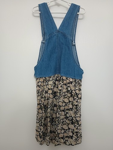 J.I.T. Sport For Kids Vintage Girl's Floral/ Denim Romper Size Small 7/8 - Picture 3 of 7
