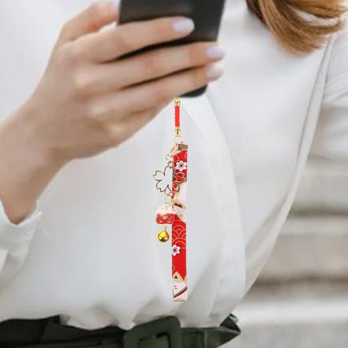 2Pcs Cellphone Fortune Cat Bell Phone Charm DIY Decor Mobile Phone Cellphone - Zdjęcie 7 z 12