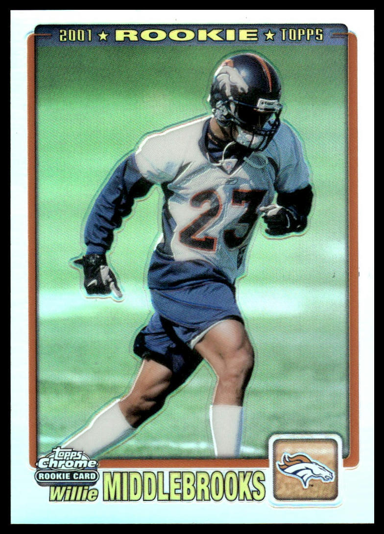 2001 Topps Chrome #256 Willie Middlebrooks Refractors #/999