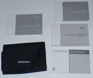 2013 Nissan Versa Sedan Owners Manual Book Set with Cover | eBay