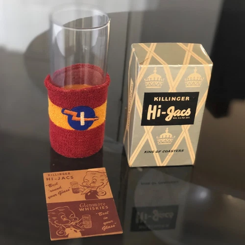 Vintage Set of 8 Hi Jacks Multicolored Coasters