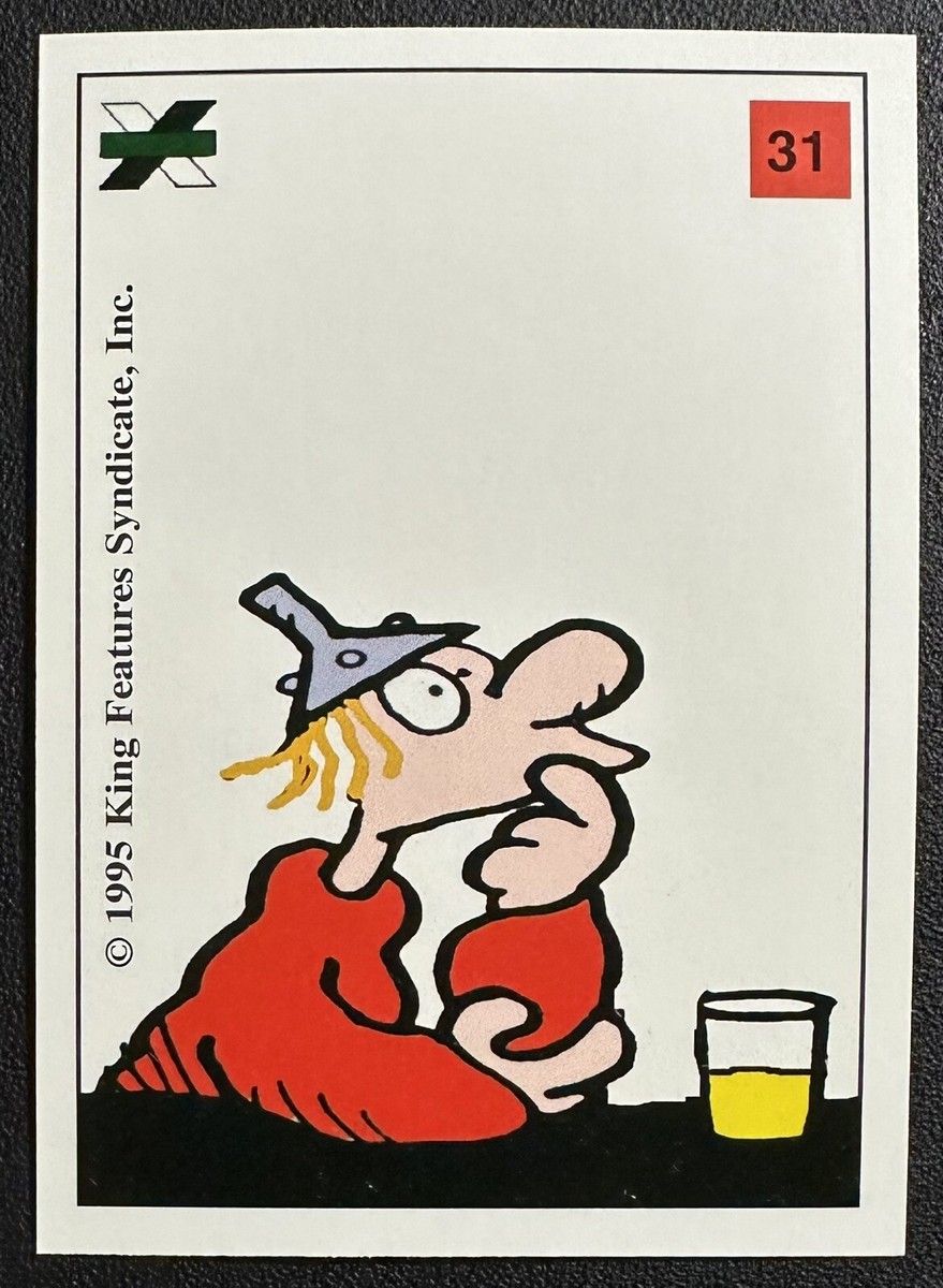 1995 HAGAR THE HORRIBLE #31 LUCKY EDDIE Comic Strip card Authentix