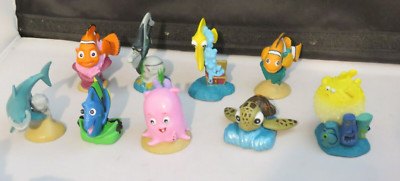 Lot 9 DISNEY PIXAR FINDING NEMO PVC FIGURES DORY MARLIN BRUCE SQUIRT GILL PEARL