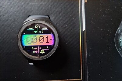 Huawei Watch GT 2e mit Nylon-Stretch Armband grau und Silikon