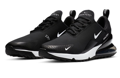 Nike Air Max 270 Golf Men's running shoes  Black White CK6483 001 Size 8