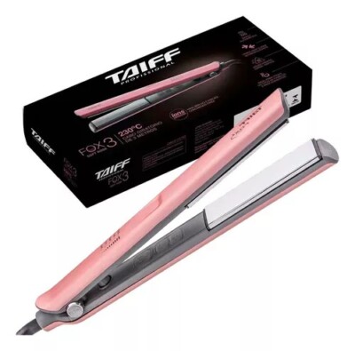 Hair Straightener Taiff Fox Ion 3 Pink Bivolt / Flat Iron with