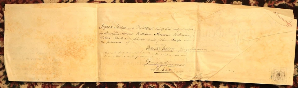 1824 Indenture Conveyance English Legal Document Manuscript Vellum Lease - Image 3 of 4