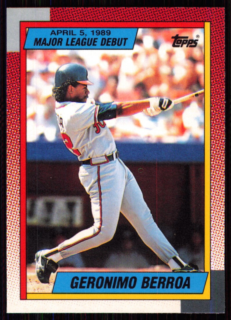 1990 Topps Major League Debut 1989 Geronimo Berroa Atlanta Braves #17