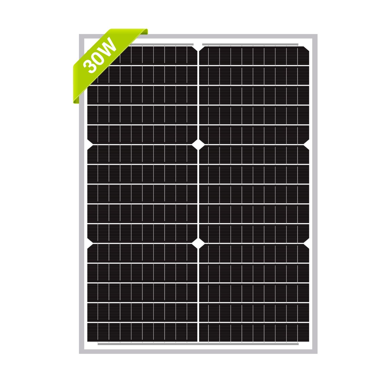 Newpowa 9BB 30W 12V Solar Panel High-Efficiency Monocrystall