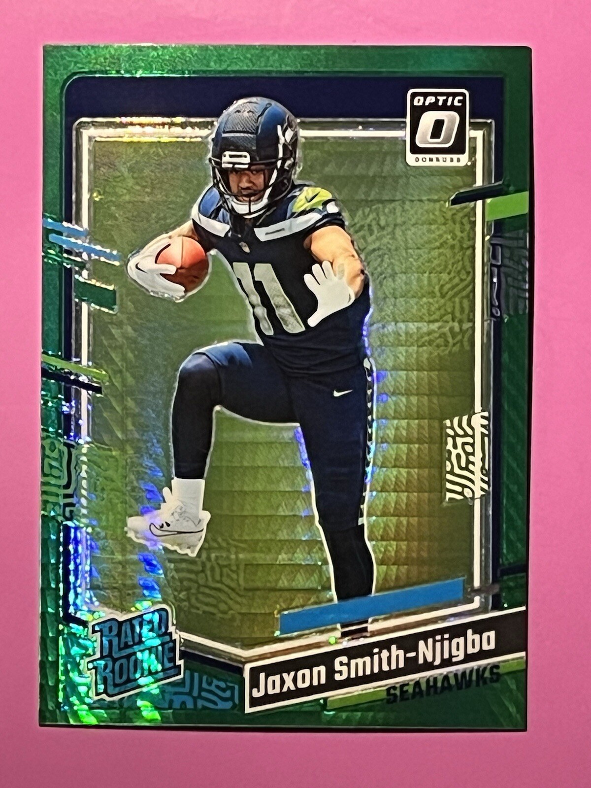 JAXON SMITH-NJIGBA 2023 Donruss Optic Green Hyper Prizm Rated Rookie #293
