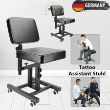 Tattoo Stuhl Armlehne Rollhocker Höhenverstellbarer Arbeitshocker mit Lehne Neu