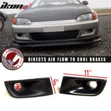 Fits 92-95 Honda Civic Fog Light Cover JDM JS Style Front Bumper Lamp Bezel Trim