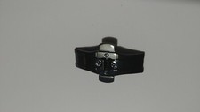 BLACK VARNISHED detail of steel clasp deployment for De Grisogono. Authentic