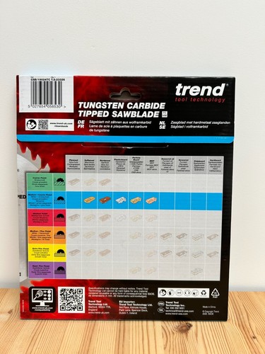 Trend CSB/19024 Craft Saw Blade 190mm x 24T x 30mm - New - Picture 2 of 2