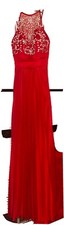 Formal, long red dress