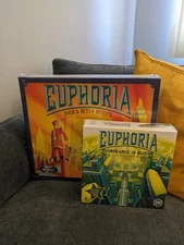 NEW/SEALED Stonemaier Games Euphoria base game w/Ignorance is Bliss expansion
