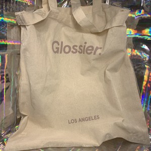glossier tote bag