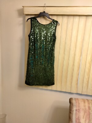 Jessica Simpson Green Sequin Dress | eBay