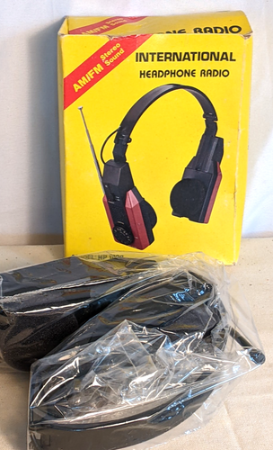 Vintage International Headphone Radio AM-FM Stereo Sound Model HP 1000 ...