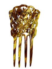 Victorian Faux Tortoise Shell Celluloid Hair Comb