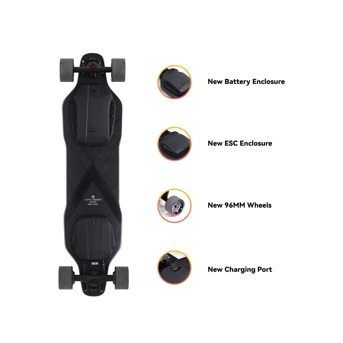 Backfire G2 Black Electric Longboard Skateboard with