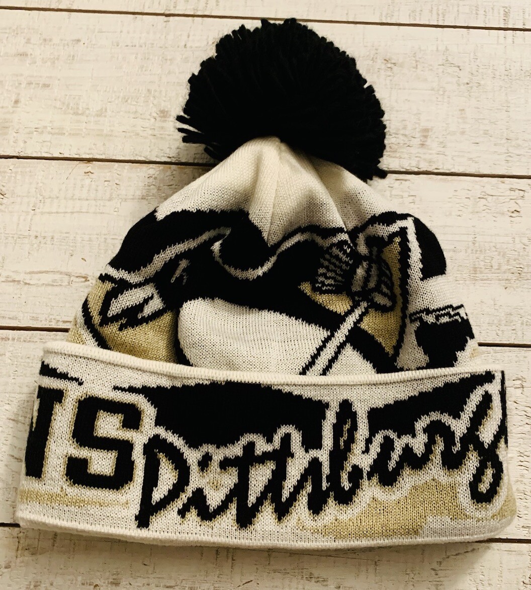 Pittsburgh Penguins NHL Reebok Pom Beanie Youth 10/13 Or Adult Ships FAST! thumbnail 2