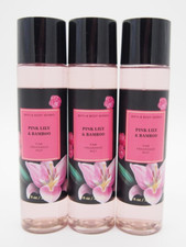 6 Bath  Body Works Pink Lily  Bamboo Ginger Wood Fragrance Mist Spray 8oz