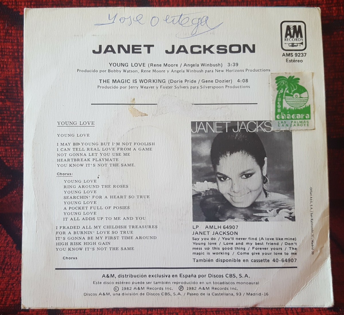 JANET JACKSON ** Young Love / The Magic Is Working ** RARE 1982