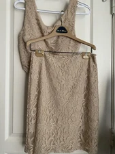 Gold Shimmer Two Piece Set (dress)