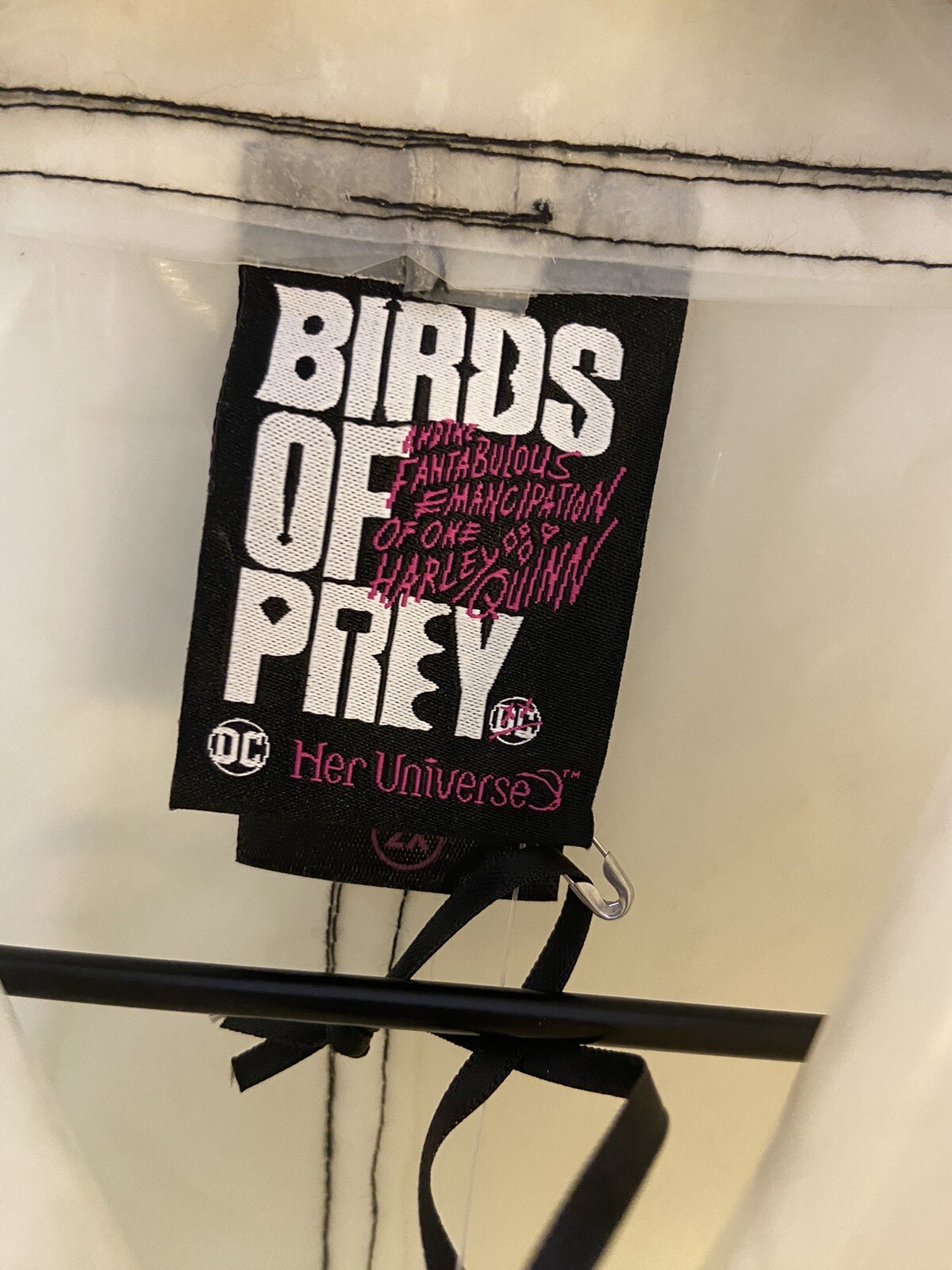 Birds Of Prey Confetti Moto Jacket Women Size 2X Harley Quinn DC Comic