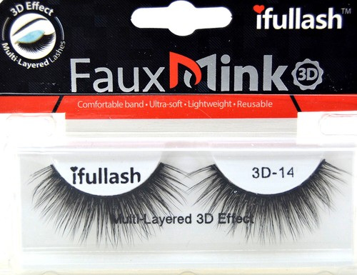 #3D-14, 6,12 Pairs ifullash Faux Mink 3D Effect Multi-Layered Lashes - Picture 2 of 3