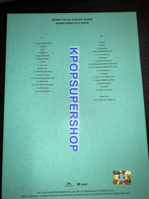 Shinee Concert: Shinee World III in Seoul (DVD, 2014) for sale