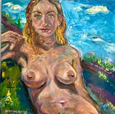 Top of the World, Portrait of Woman, Oil Paintings, by Van Ness