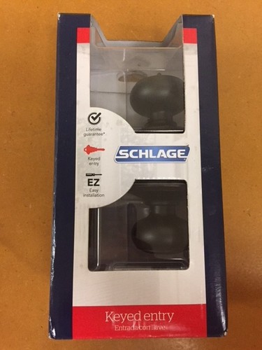 Schlage Keyed Entry (Georgian Knob)(Aged Bronze) F51VGEO716 - 第 1/3 張圖片