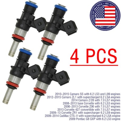 4X Fuel Injectors 0280158040-980cc For Bosch Long Nozzle E85 LS3 LS7 LSA EV14KT