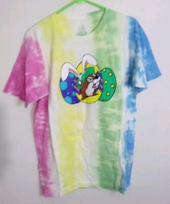Buc-ee's Mind On My Bunny Bunny On My Mind Tie Dyed Easter Theme Tshirt (L)